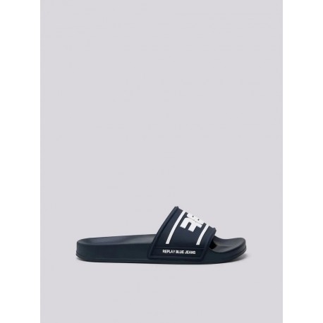 Replay férfi papucs RF1A0060S Navy-White